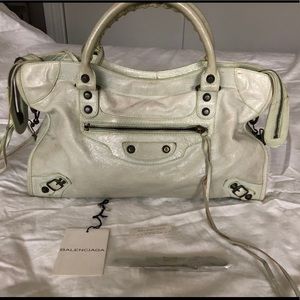 Authentic Balenciaga City Bag (Sea-foam Green)